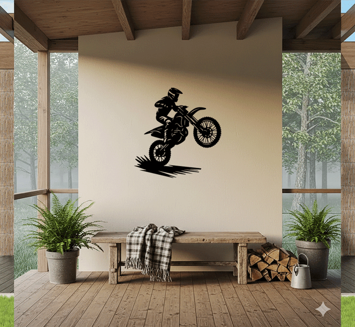 Dirt Biker Metal Wall Art, view 8 by MetalPlex