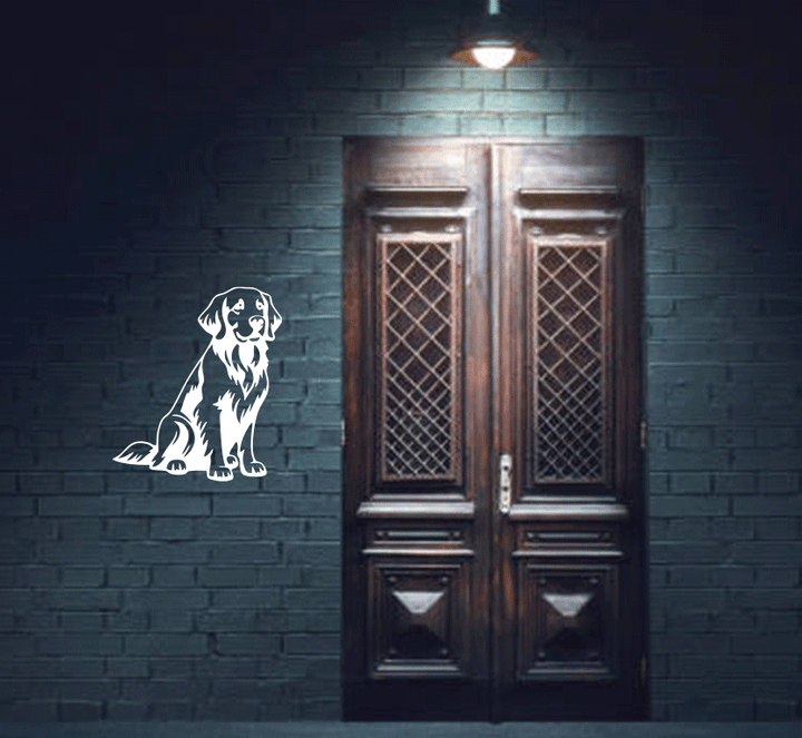 Golden Retriever Metal Wall Art