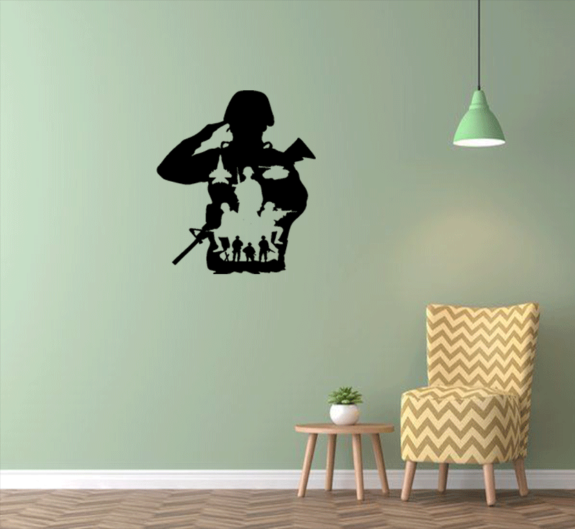 Army Metal Wall Art, view 2 by MetalPlex