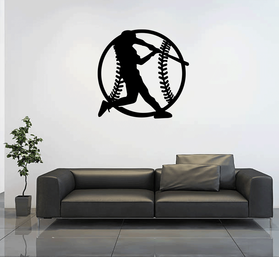 Baseball Metal Wall Art, view 2 by MetalPlex