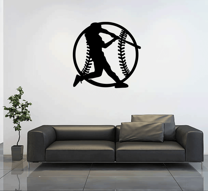 Baseball Metal Wall Art, view 2 by MetalPlex