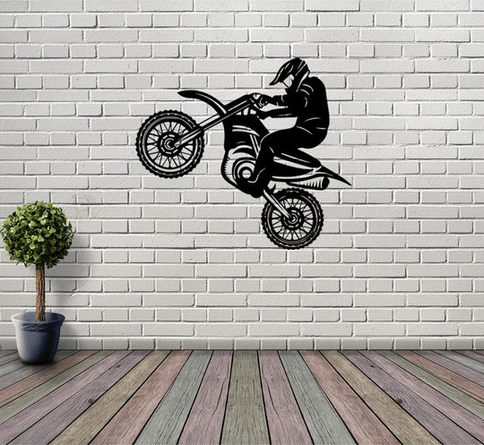 Dirt Biker - Metal Wall Art