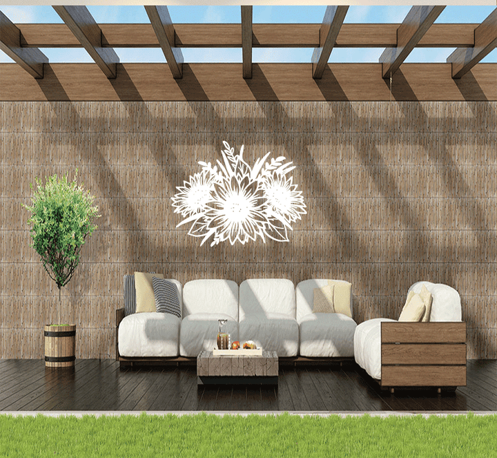Sunflower Metal Wall Art, view 8 by MetalPlex