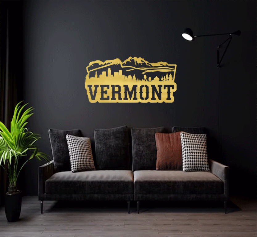 Vermont Skyline Metal Wall Art