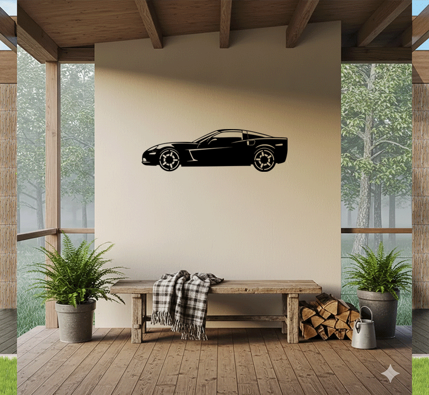 Corvette Metal Wall Art, view 7 by MetalPlex