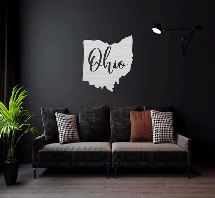 Ohio Metal Wall Art, view 4 by MetalPlex