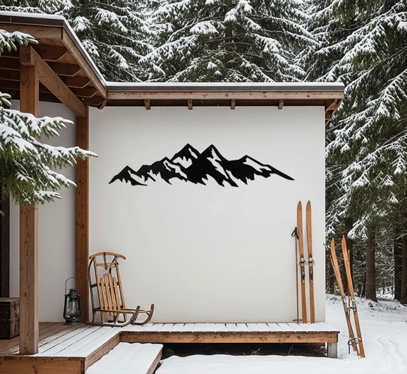 Mountains Metal Wall Art, view 5 by MetalPlex