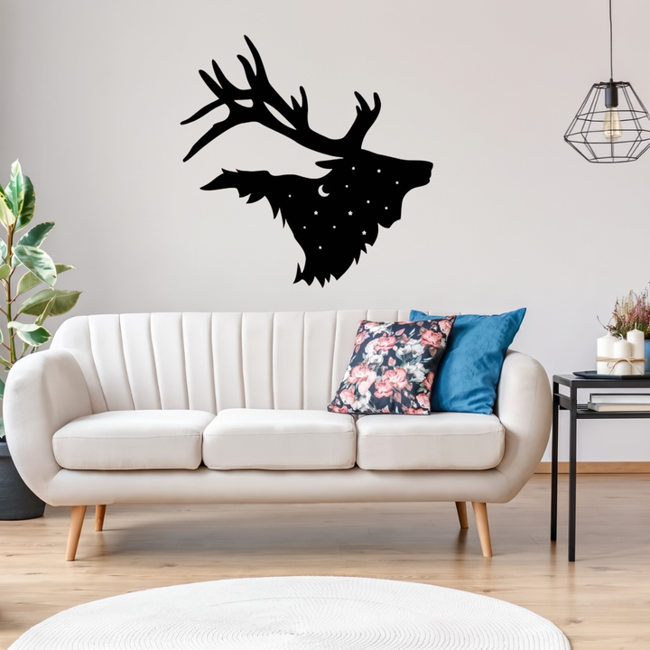 Bull Elk Metal Wall Art – Wildlife Rustic Cabin &amp; Lodge Home Decor