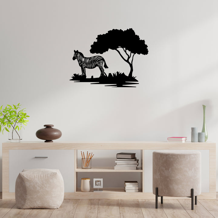 Zebra Tree - Metal Wall Art - MetalPlex