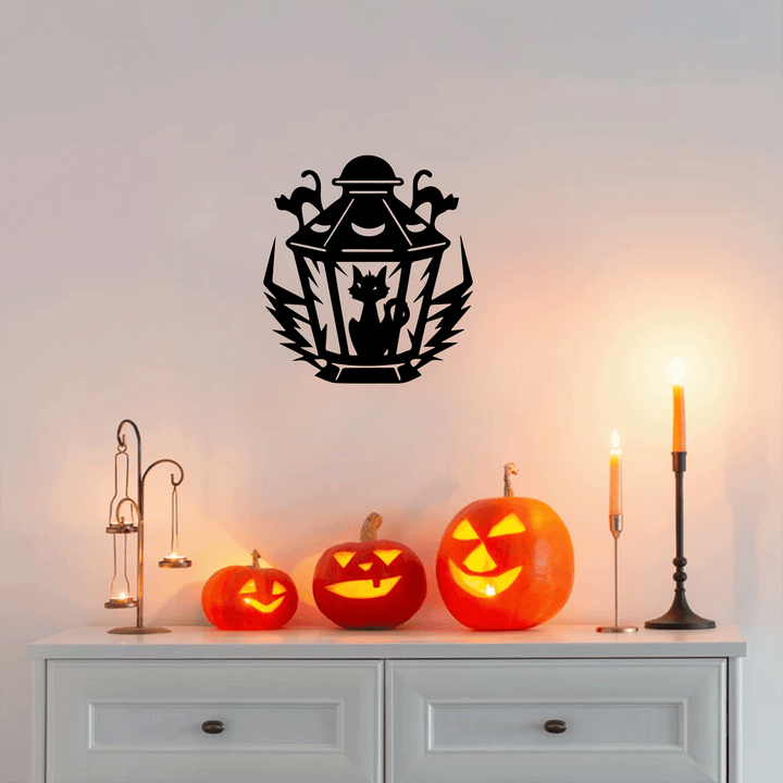 Halloween Cat Metal Wall Art, view 7 by MetalPlex