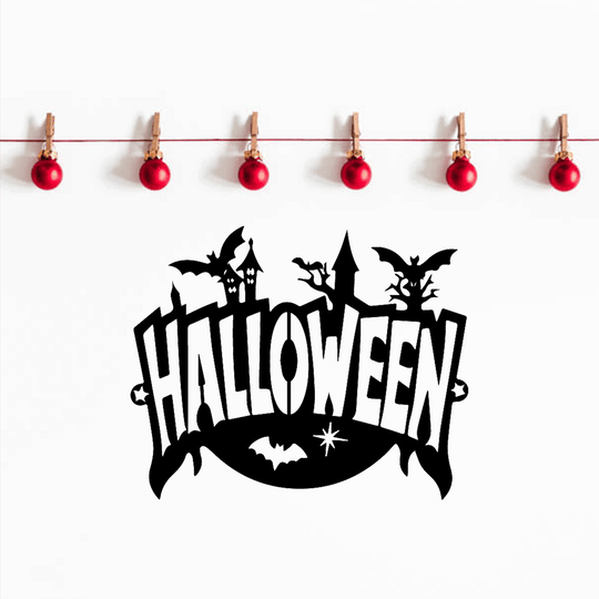Halloween Sign Metal Wall Art