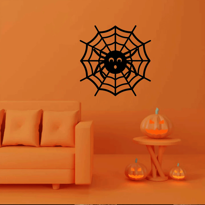 Halloween Spider Web Metal Wall Art, view 10 by MetalPlex