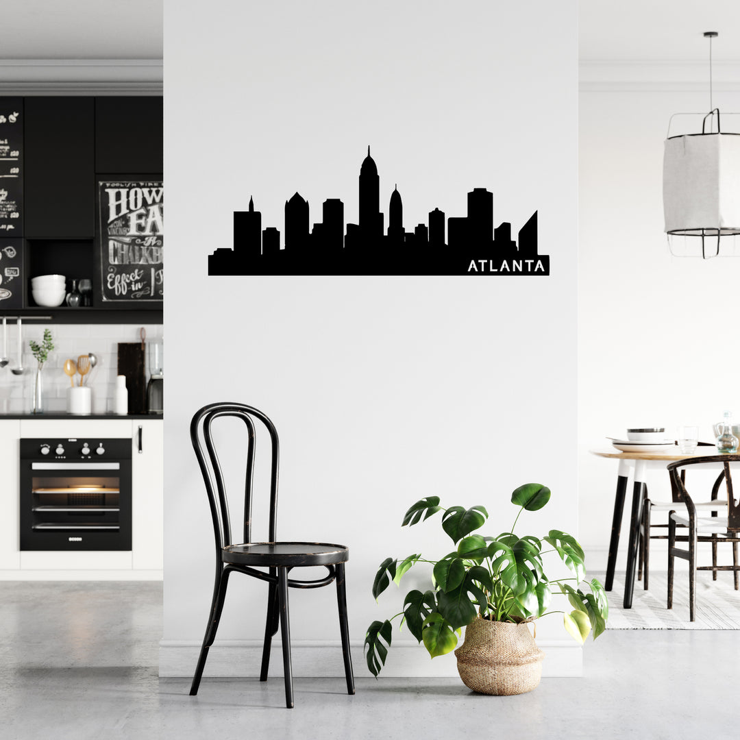 Atlanta Skyline Metal Wall Art, view 3 by MetalPlex