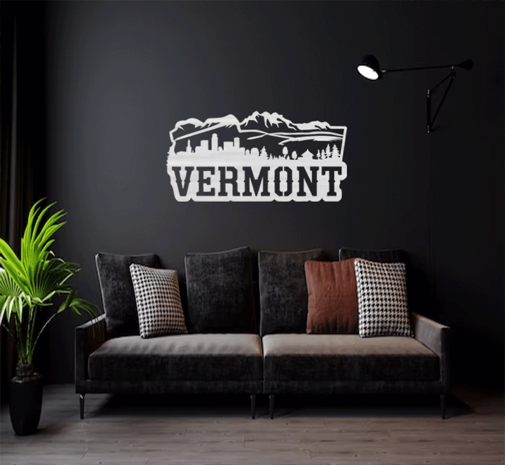 Vermont Skyline Metal Wall Art