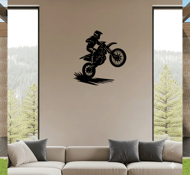 Dirt Biker Metal Wall Art, view 9 by MetalPlex