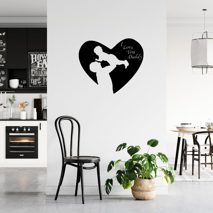 I Love You Dad Metal Wall Art