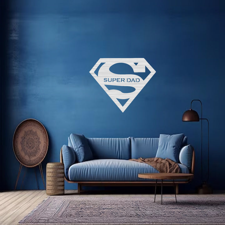 Super Dad Metal Wall Art