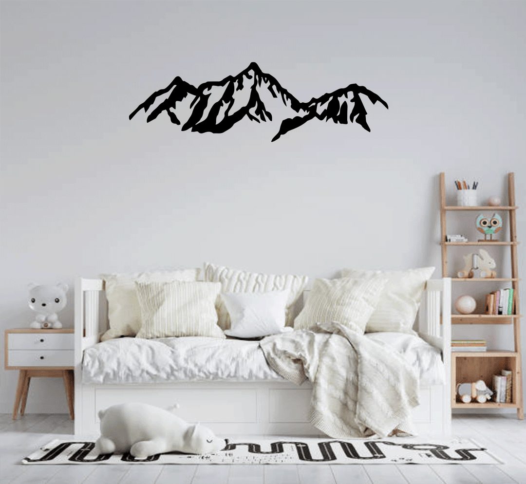 Presidential Mountains Range Metal Wall Art, view 6 by MetalPlex