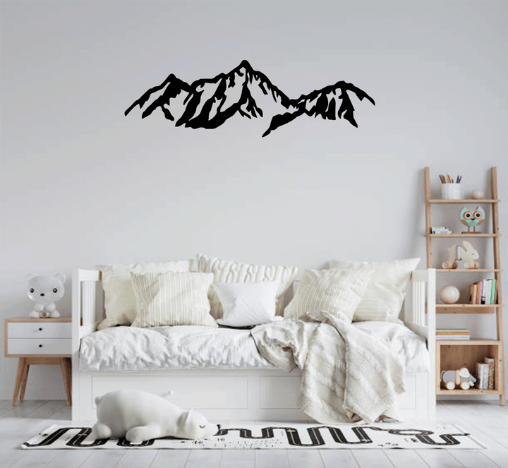 Presidential Mountains Range Metal Wall Art, view 6 by MetalPlex
