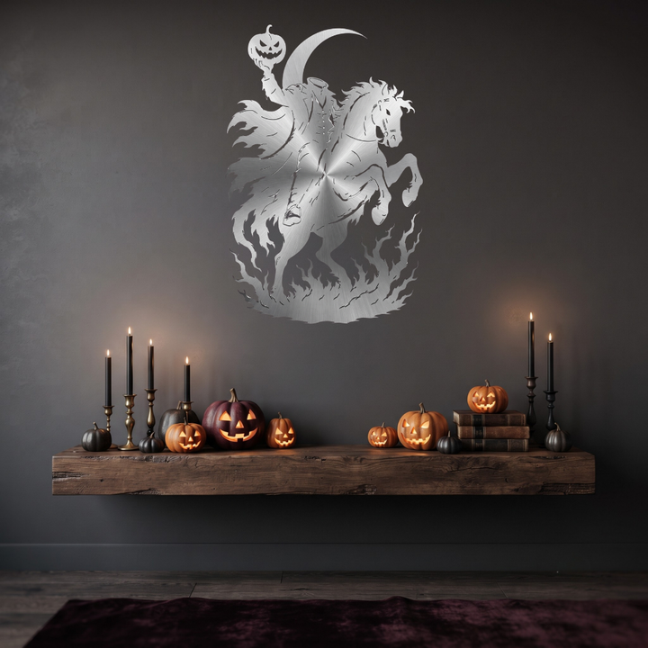 Headless Horseman Metal Wall Art