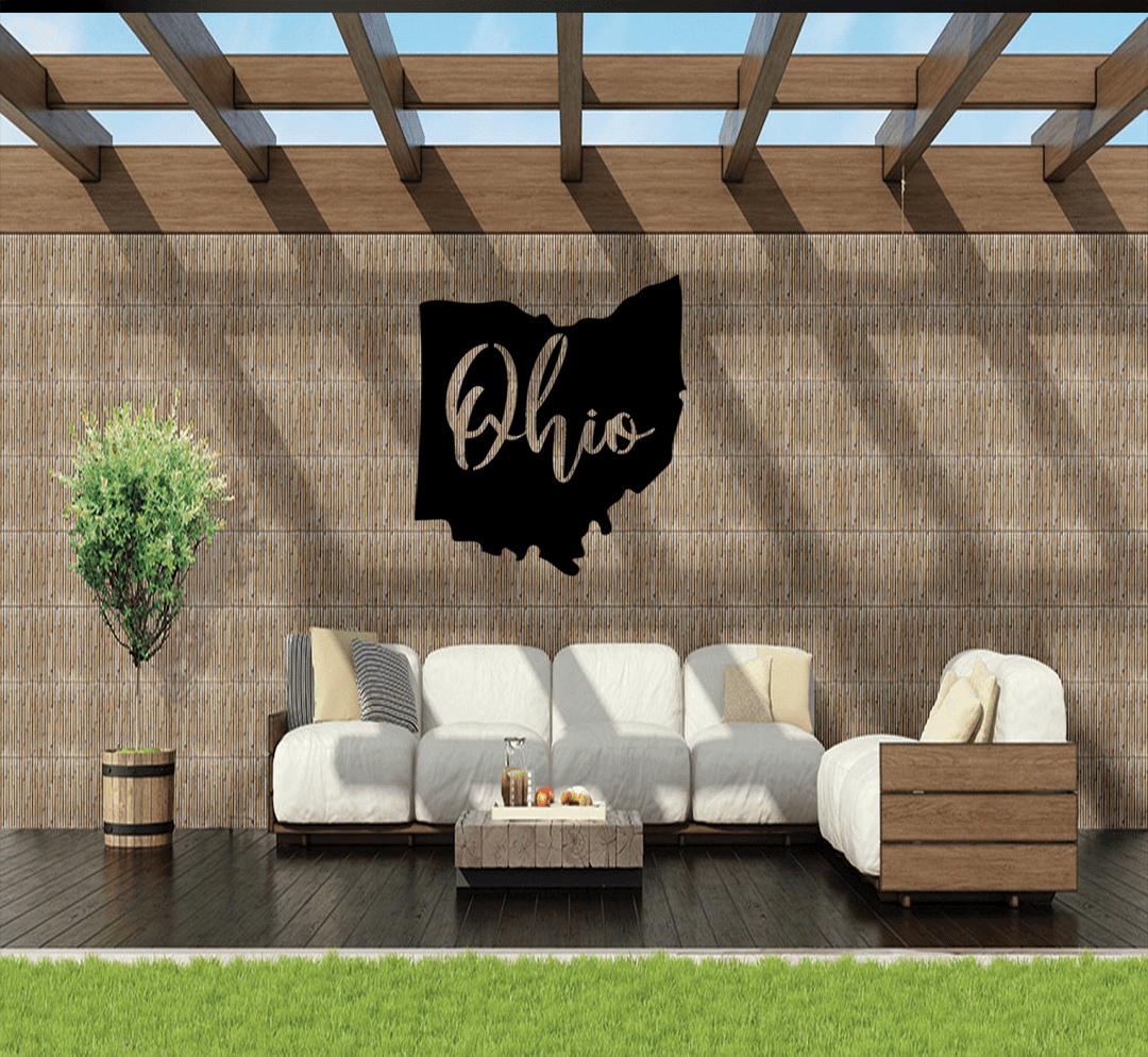 Ohio Metal Wall Art, view 5 by MetalPlex
