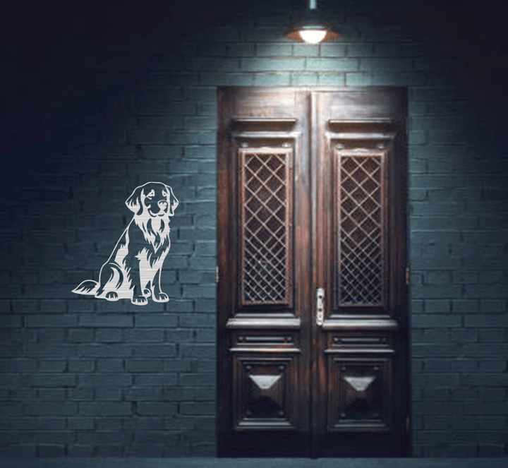 Golden Retriever Metal Wall Art