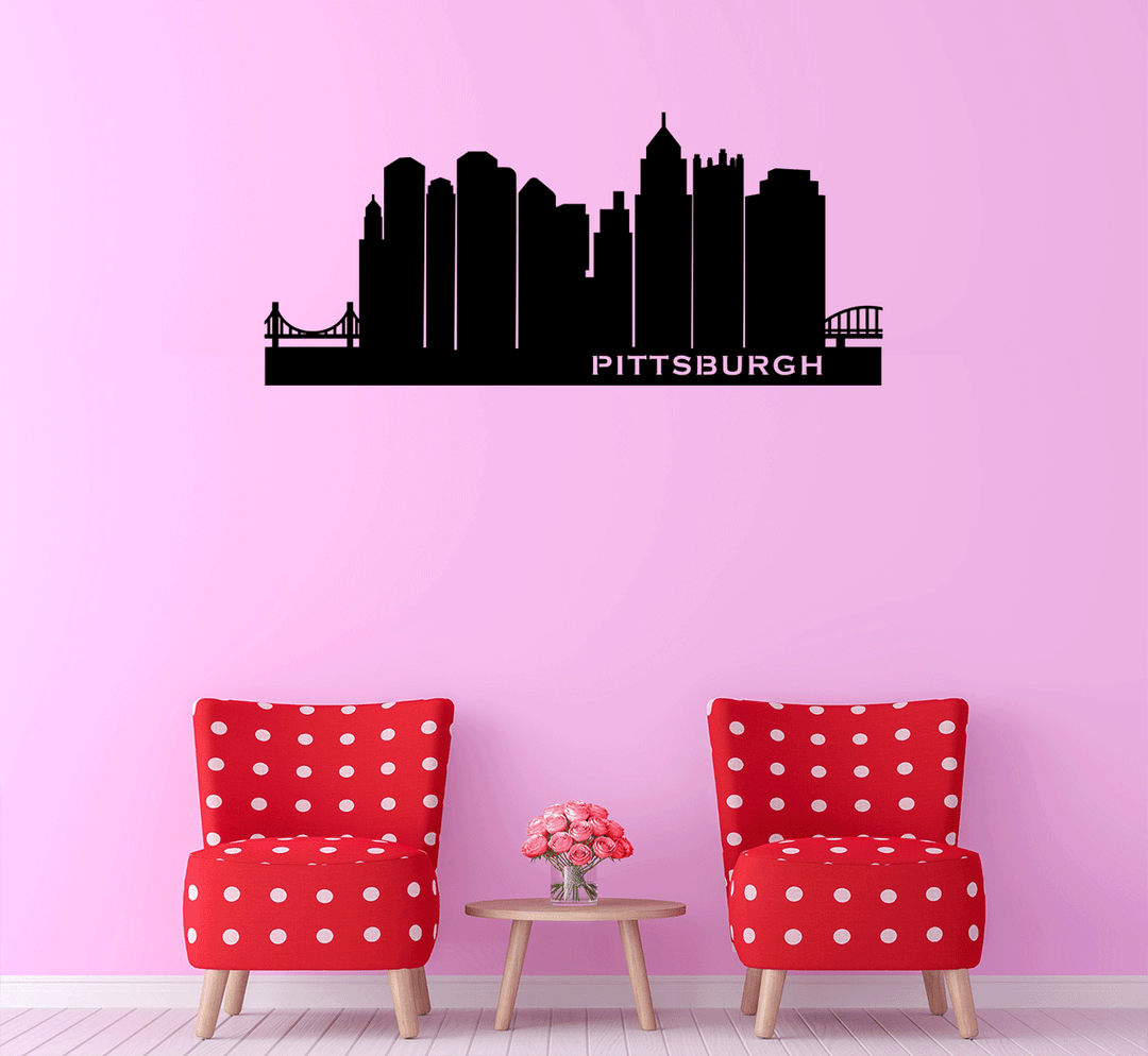 Pittsburgh Skyline - Metal Wall Art - MetalPlex