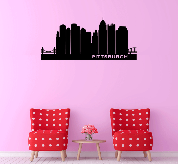 Pittsburgh Skyline - Metal Wall Art - MetalPlex