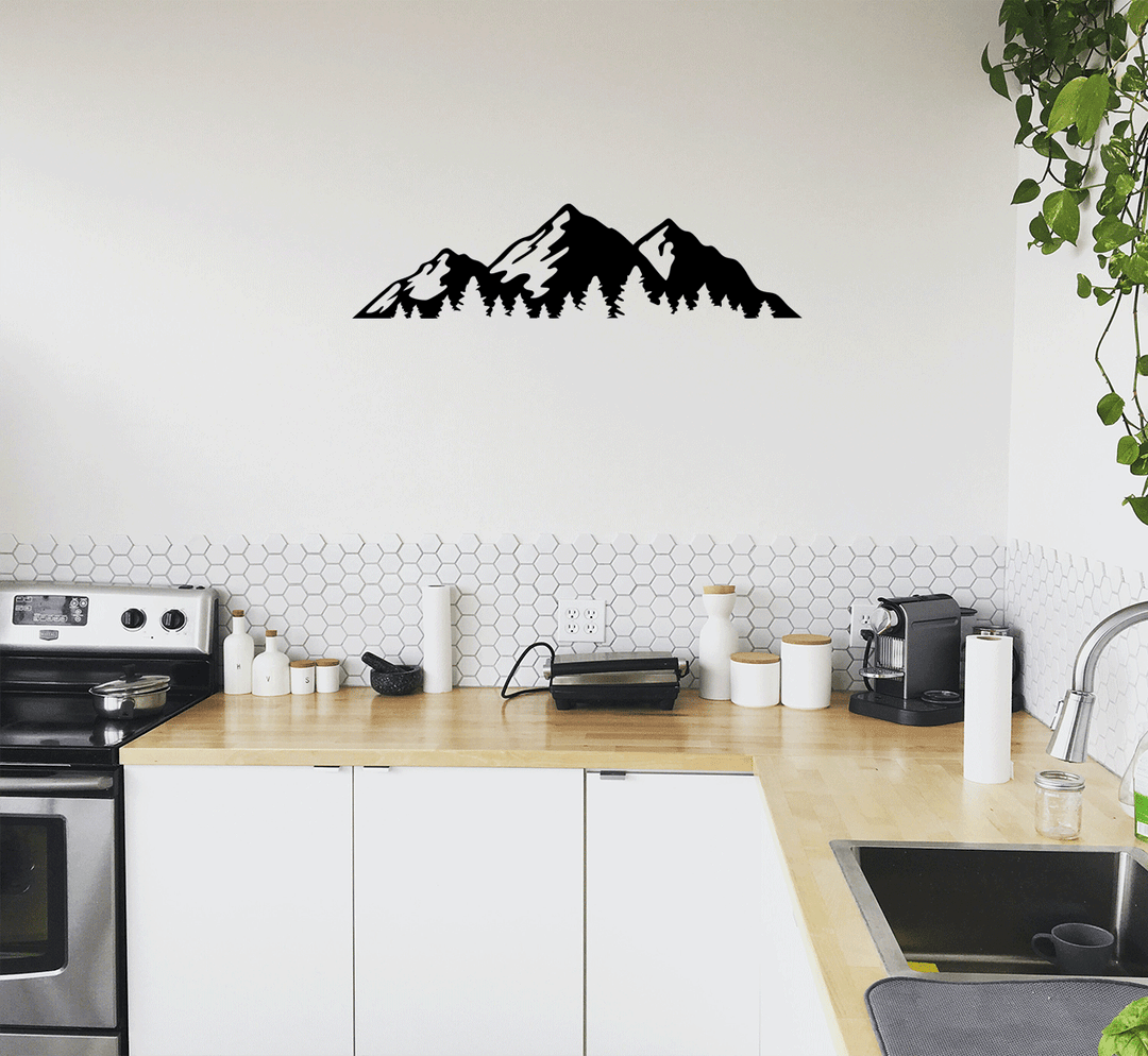 Timberline Mountains Metal Wall Art, view 3 by MetalPlex
