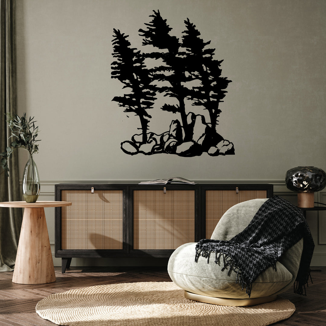 Windy Pines - Metal Wall Art - MetalPlex