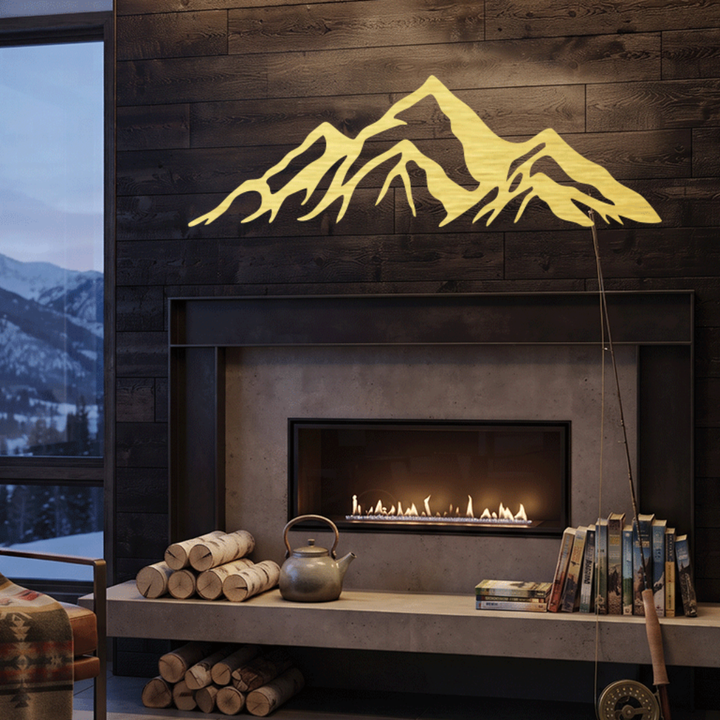 Rocky Mountains Metal Wall Art – Colorado Landscape Wall Decor