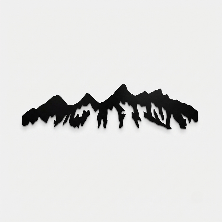 Teton Mountain Range Metal Wall Art – Wyoming National Park Wall Decor