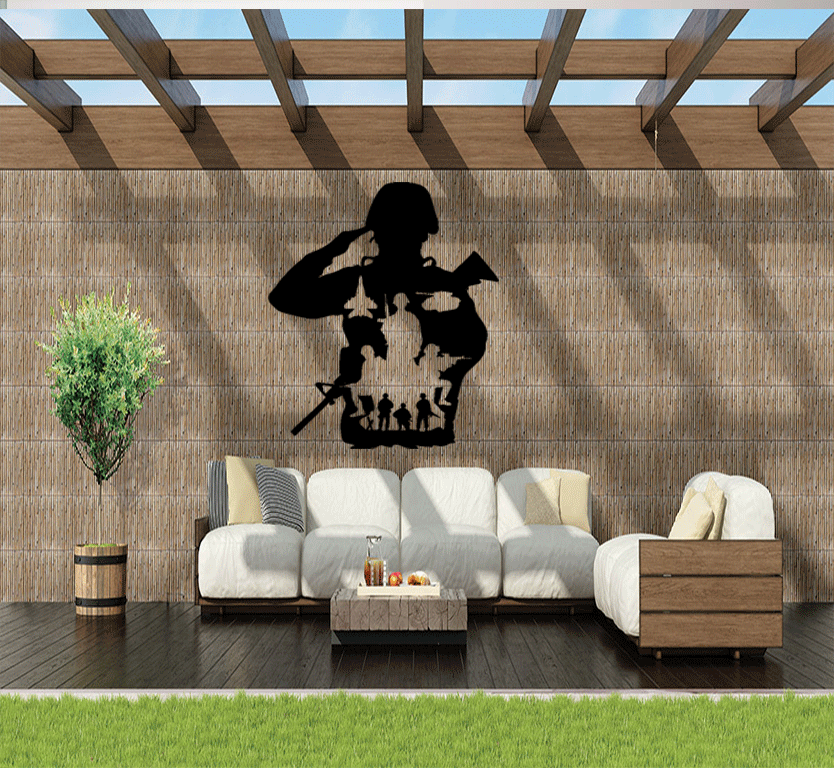 Army Metal Wall Art, view 7 by MetalPlex