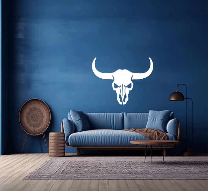 Bull Skull Metal Wall Art, view 5 by MetalPlex