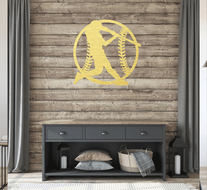 Baseball Metal Wall Art, view 4 by MetalPlex
