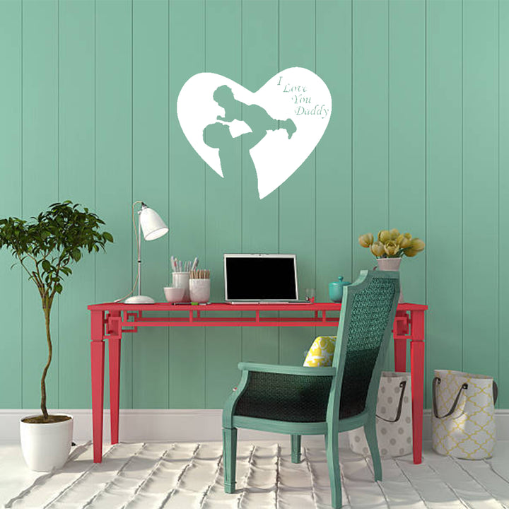 I Love You Dad Metal Wall Art