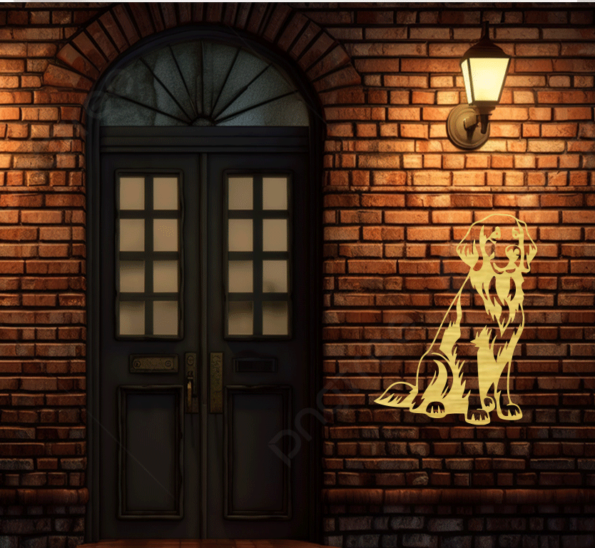 Golden Retriever Metal Wall Art