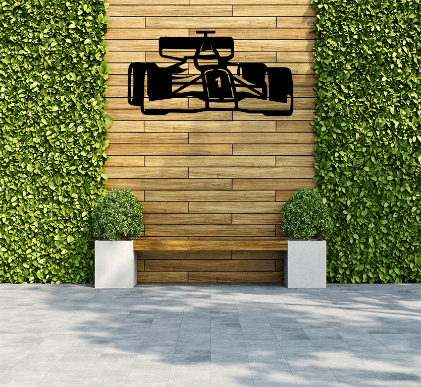 F1 Racing Car Metal wall Art