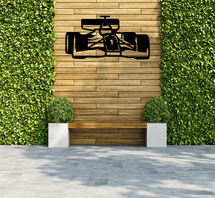 F1 Racing Car Metal wall Art