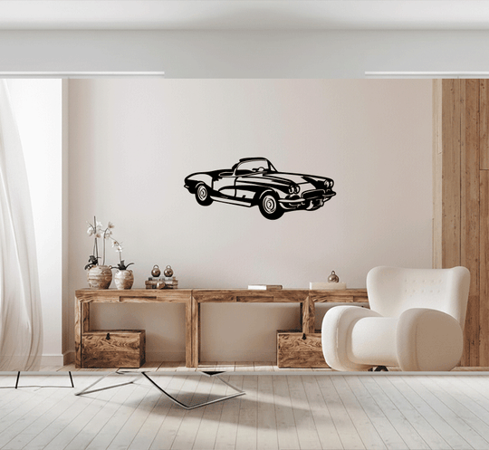 1962 Corvette C1 - Metal Wall Art