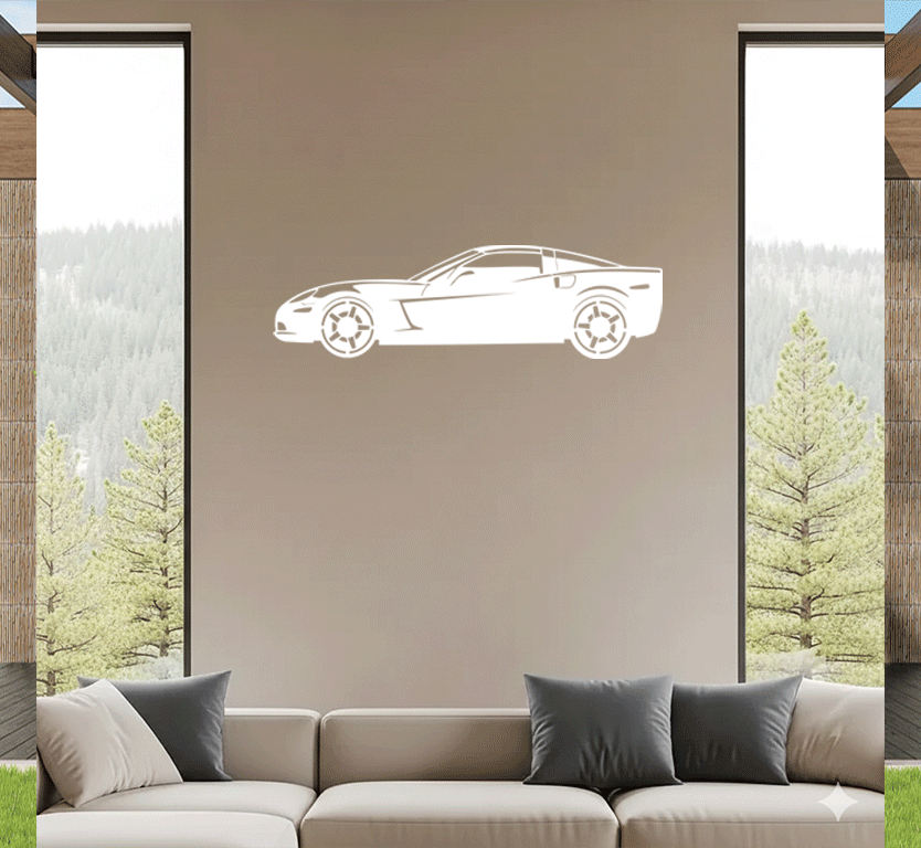 Corvette Metal Wall Art, view 8 by MetalPlex