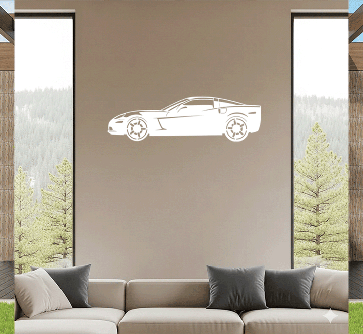 Corvette Metal Wall Art, view 8 by MetalPlex