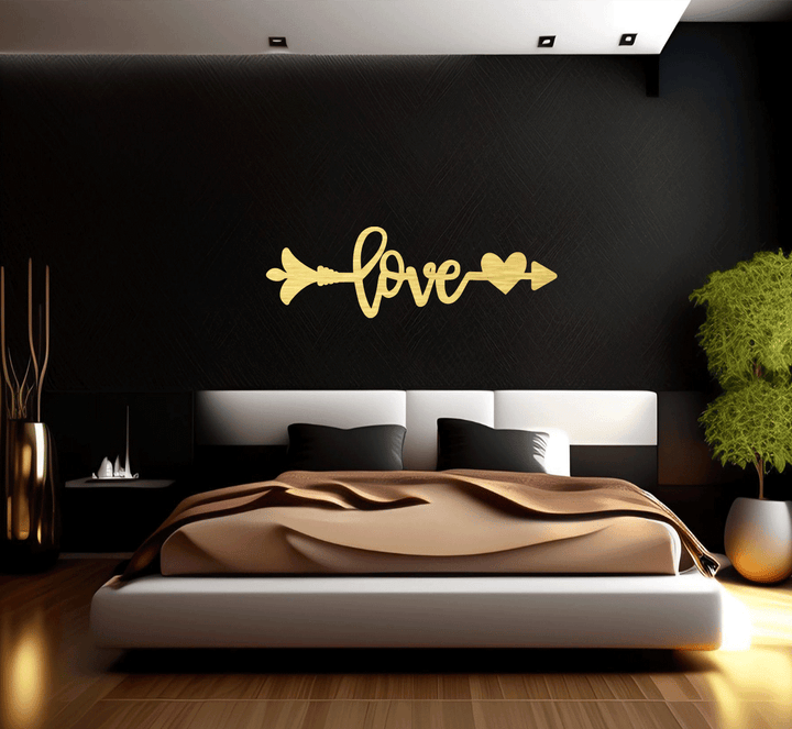 Love Arrow Metal Wall Art, view 10 by MetalPlex