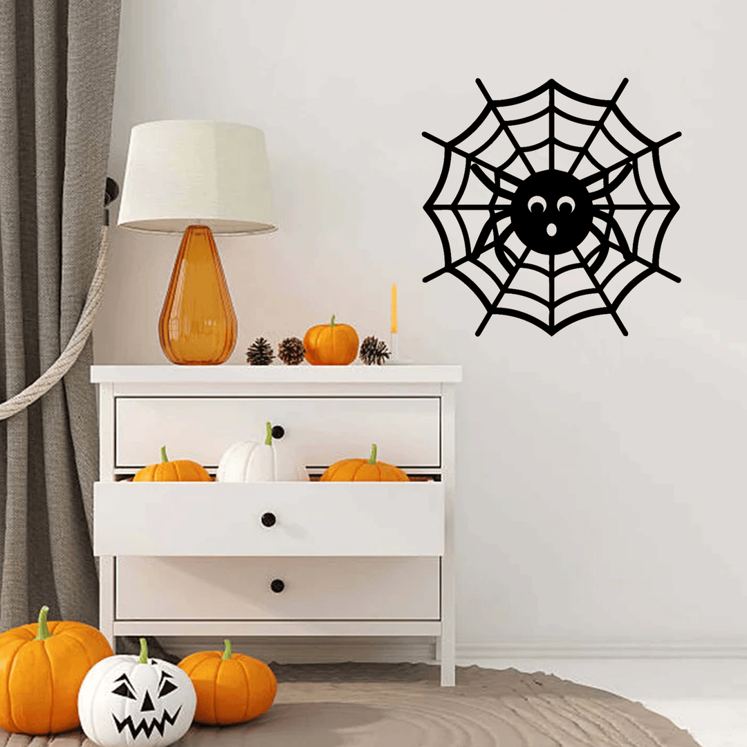 Halloween Spider Web Metal Wall Art, view 11 by MetalPlex