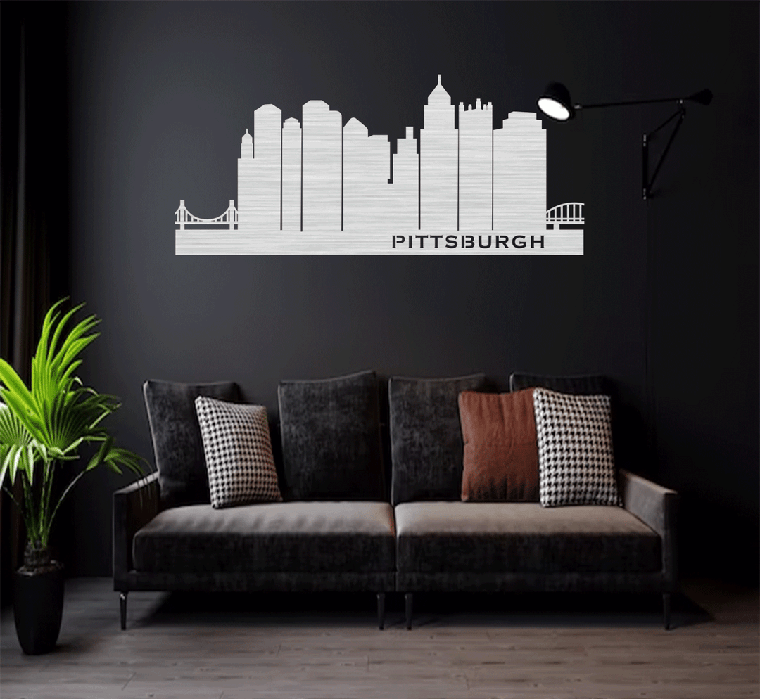 Pittsburgh Skyline - Metal Wall Art - MetalPlex