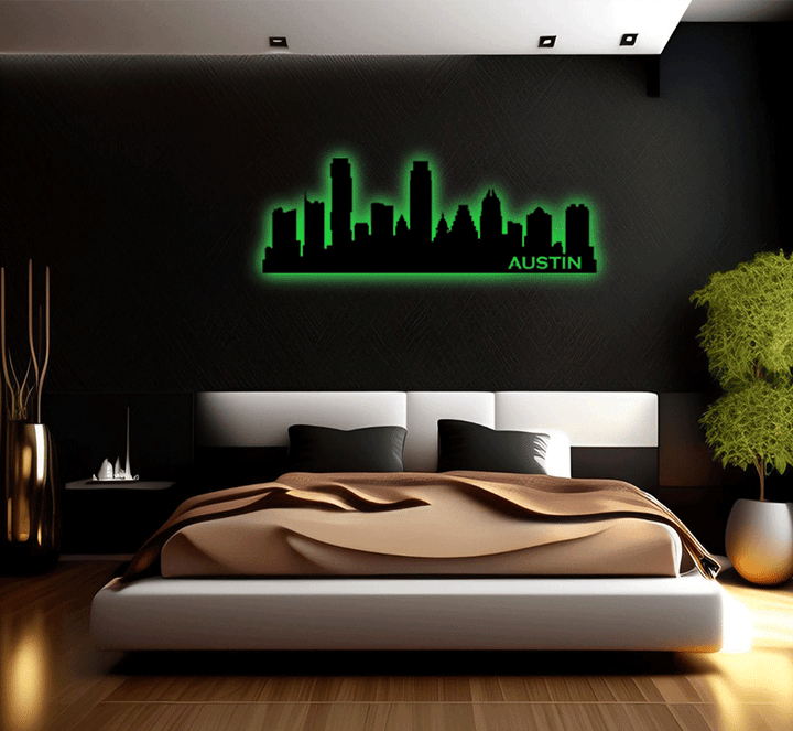 Austin Skyline - Metal Wall Art