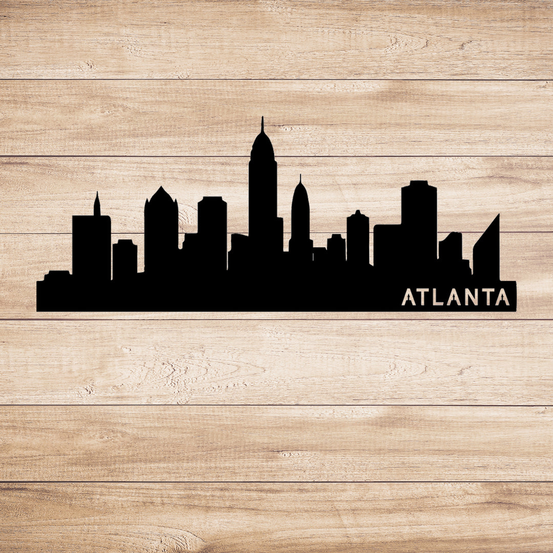 Atlanta Skyline Metal Wall Art, view 4 by MetalPlex