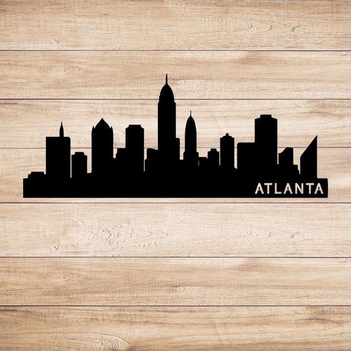 Atlanta Skyline Metal Wall Art, view 4 by MetalPlex