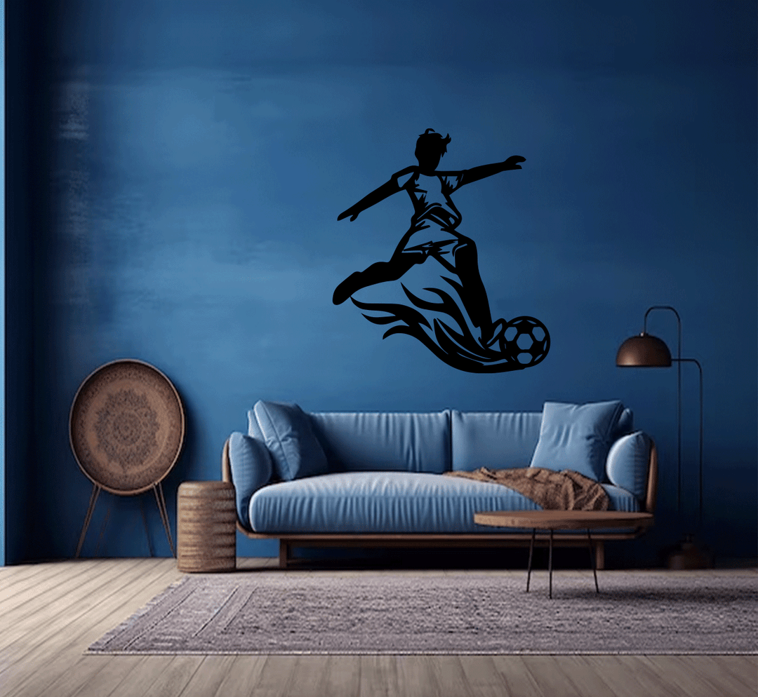 Soccer Metal Wall Art, view 5 by MetalPlex