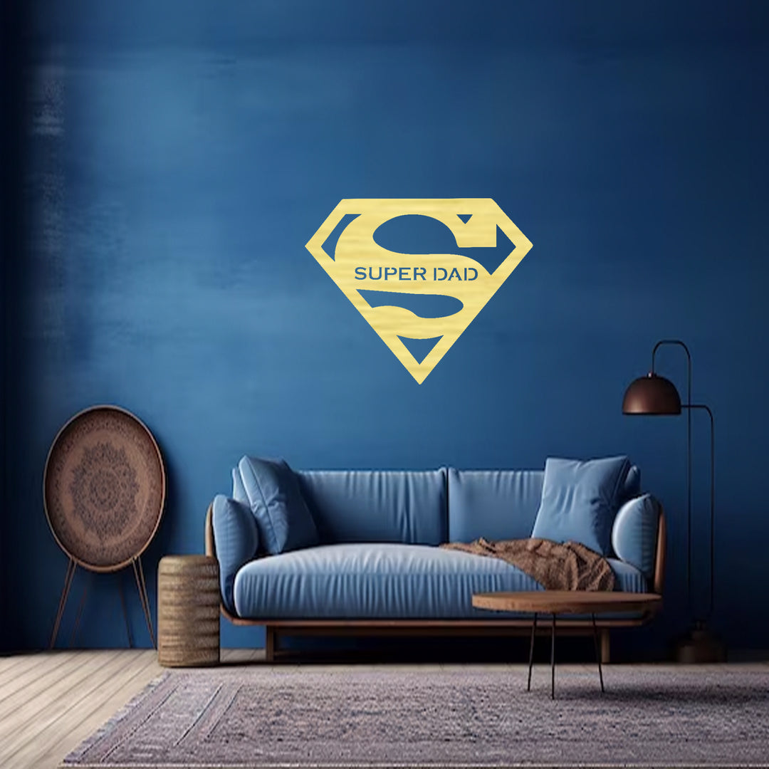 Super Dad Metal Wall Art